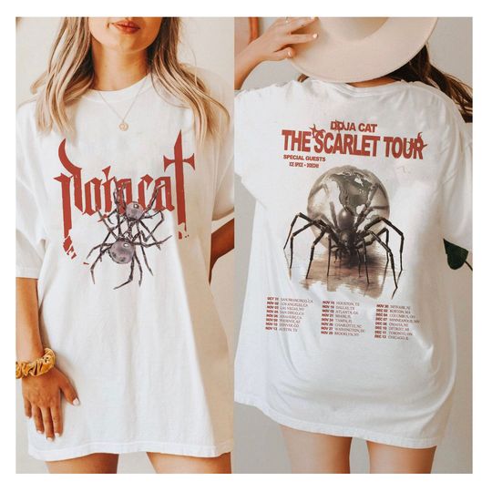 Discover Doja Cat The Scarlet Tour 2023 T-Shirt, Doja Cat Tour With Special Guests Shirt