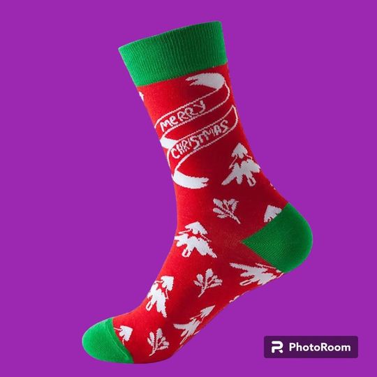 Discover Winter Santa Claus Christmas Socks