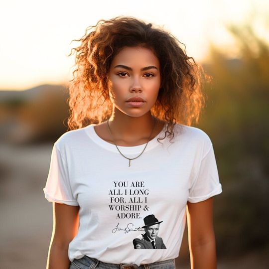 Discover Frank Sinatra Shirt, Gift for Her, Moon Shirt, Music Shirt