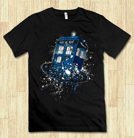 Discover Police Box Art T-Shirt, Men's Women's All Sizes