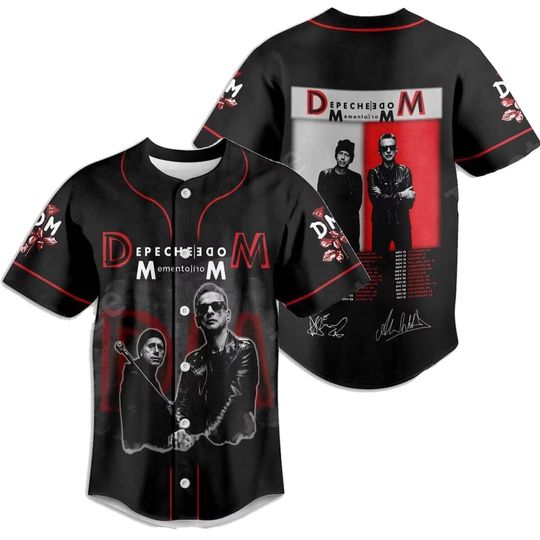 Discover Depeche Mode Band Memento Mori World Tour 2023 Baseball Jersey