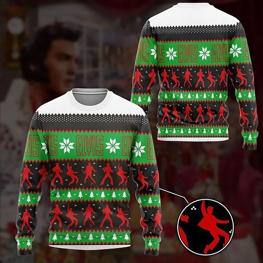 Discover Elvis Presley Red Phoenix Jumpsuit 3d hoodie, Elvis Presley Christmas Sweater 2023