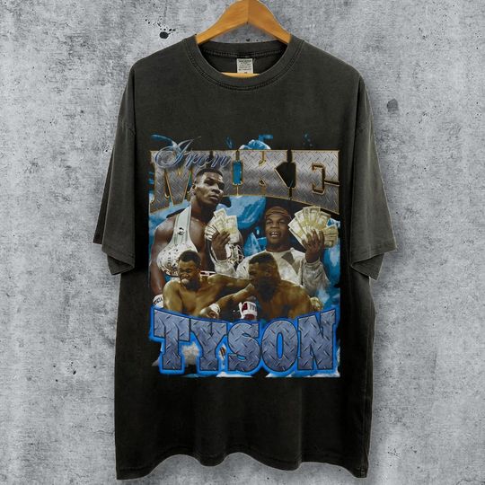 Discover Vintage Wash Mike Tyson Iron Mike T-shirt