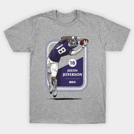 Discover Justin Jefferson Minnesota Classic Card - Justin Jefferson - T-Shirt