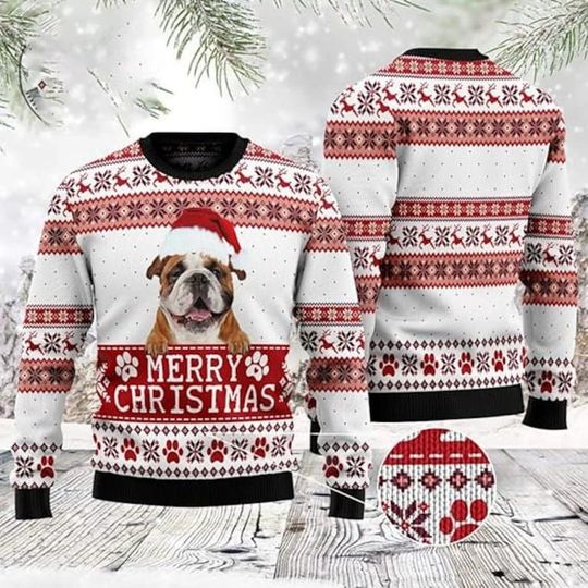 Discover NEW!Personalized Funny Dog Photo Christmas Ugly Sweater