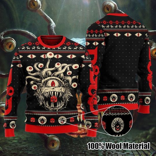 Discover DnD Classes Collection Christmas Ugly Sweater, Dungeon