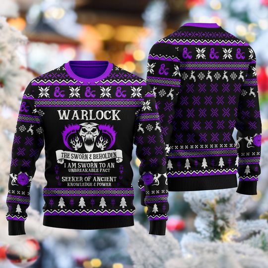 Discover Classes Warlock Ugly Christmas Sweater