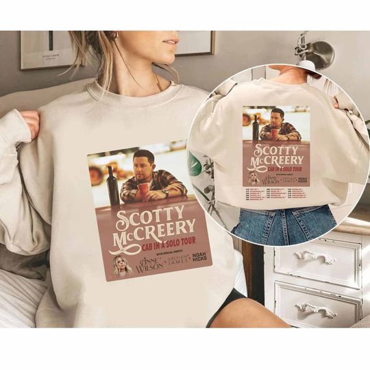 Discover Scotty McCreery The Cab In A Solo Tour Shirt, Scotty McCreery 2024 Concert Shirt