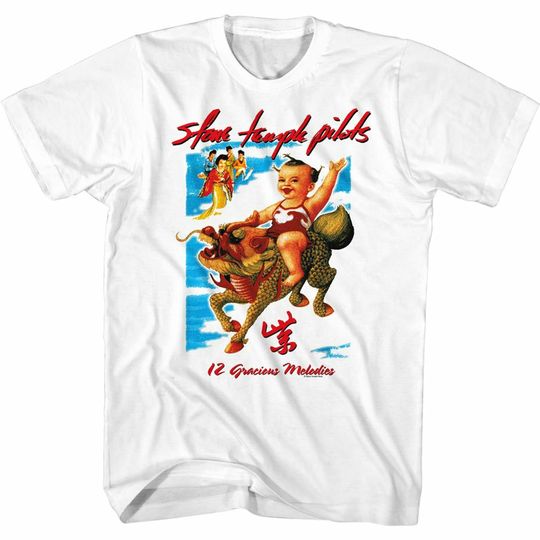 Discover Stone Temple Pilots 12 Gracious Melodies White Adult T-Shirt