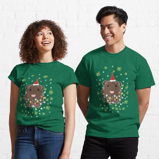 Discover Christmas Guinea Pig - Brown Classic T-Shirt
