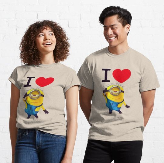 Discover I Love Minions Classic T-Shirt