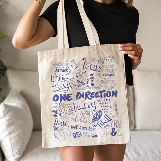 Discover One Direction Doodle Art Tote Bag, Up All Night Album