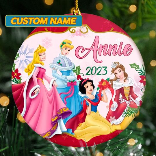 Discover Personalized Princess Team Christmas Ornament
