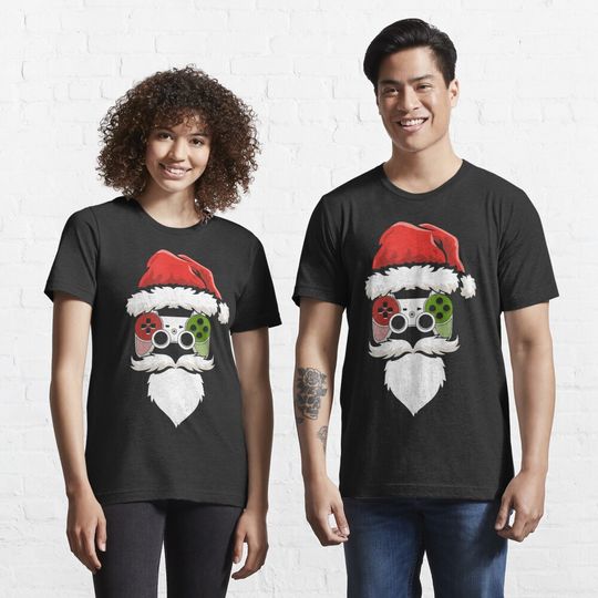 Discover Christmas Santa Gamer Video Game Controller Essential T-Shirt