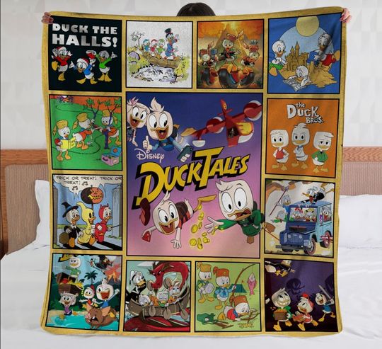 Discover Duck Tales Blanket, Huey Louie Dewey Fleece Blanket
