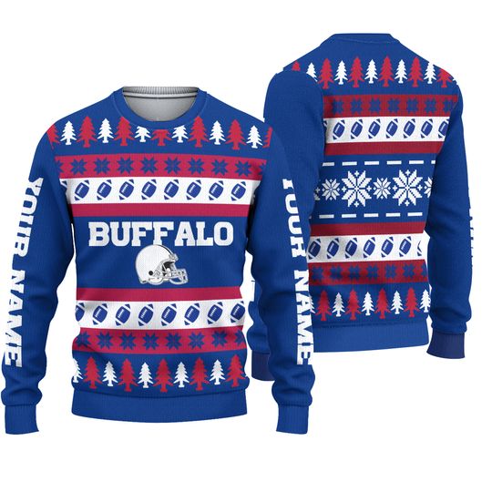 Discover Christmas Gift, Personalized Buffalo Christmas Sweater