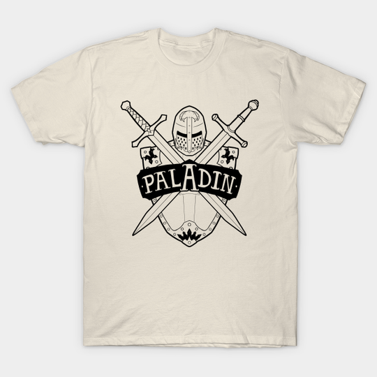 Discover Paladin Class - Black Design - Tabletop - T-Shirt