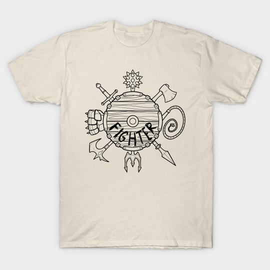 Discover Fighter Class - Black Design - Tabletop - T-Shirt