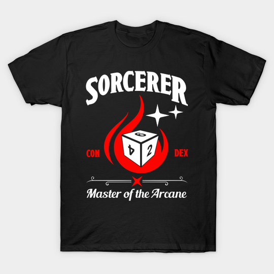 Discover D&D Character Class Sorcerer - Dungeons And Dragons - T-Shirt