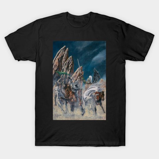 Discover Aragorn and Eomer Ride to the Land of the East - Tolkien - T-Shirt