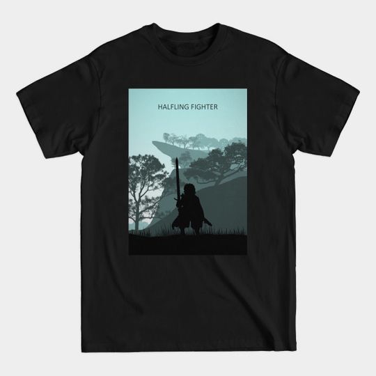 Discover Halfling Fighter - Hobbit - T-Shirt