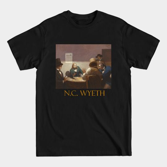 Discover Wild Bill Hickok at Cards by N.C. Wyeth - Westerns - T-Shirt