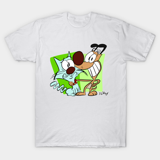 Discover Maxwell Manx and Marty Mutt - Cat And Dog - T-Shirt