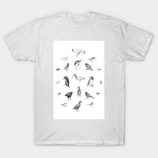 Discover Manx Fauna – Birds - Birds - T-Shirt