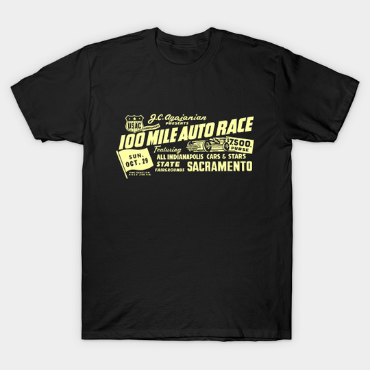 Discover Sacramento Fairgrounds Race - Racing - T-Shirt