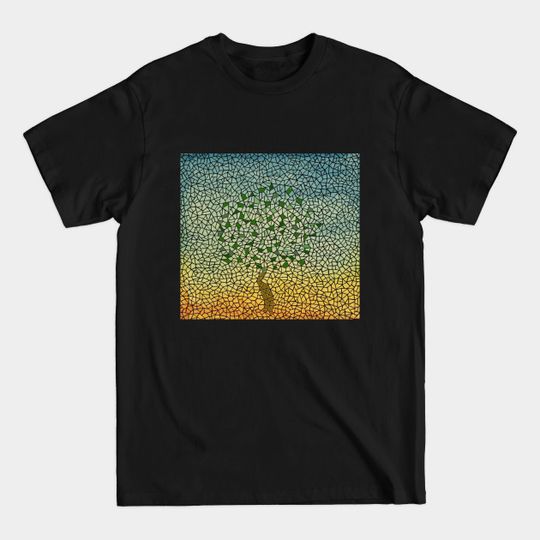 Discover Pattern Tree of Life in Stain Glass - Pattern Design - T-Shirt