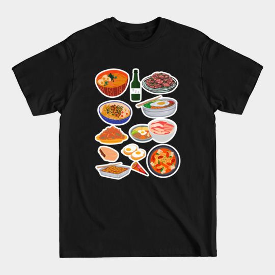 Discover Korean Street Food Pack Tee - Fun Design