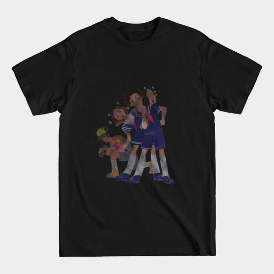 Discover Stranger Boys Detective Squad Black - Stranger - T-Shirt