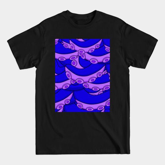 Discover Purple Octopus Tentacle Patterns - Tentacles - T-Shirt