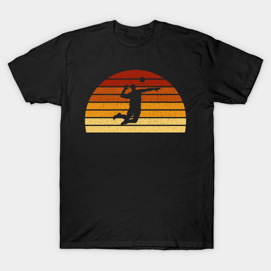 Discover Vintage Sunset Volleyball Gift T-Shirt
