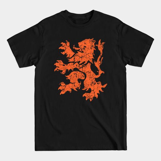 Discover Dutch Lion Rampant, Distressed - Lion Rampant - T-Shirt