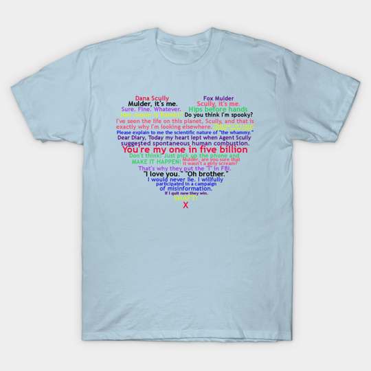 Discover XF Love (Black) - X Files - T-Shirt
