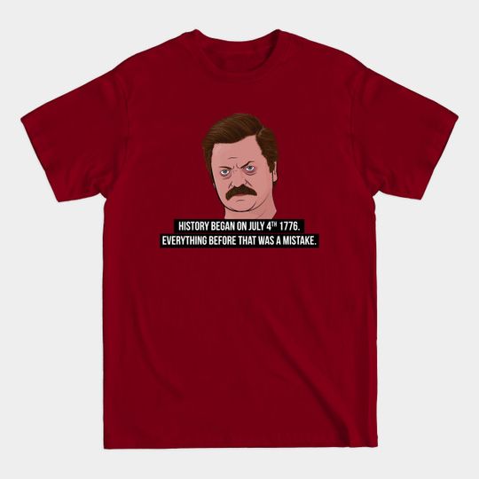 Discover Ron Swanson - July 4th - Ron Swanson - T-Shirt