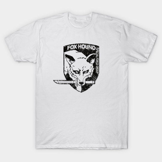 Discover Vintage Fox Hound Insignia - Black Edition - Metal Gear Solid - T-Shirt