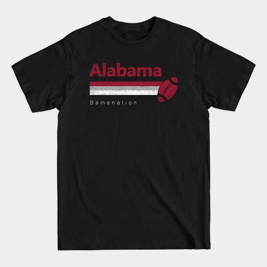 Discover Alabama Vintage Football Bamanation Gameday - Alabama Crimson Tide - T-Shirt