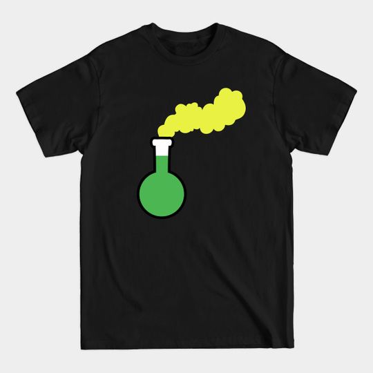 Discover Vivid Neon Laboratory Flask - Chemistry - T-Shirt