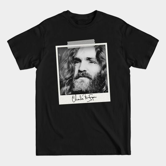 Discover Charles Manson Cult Leader Tee - True Crime Theme
