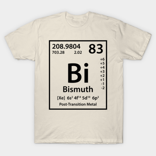 Discover Bismuth Element (black) - Bismuth Element - T-Shirt