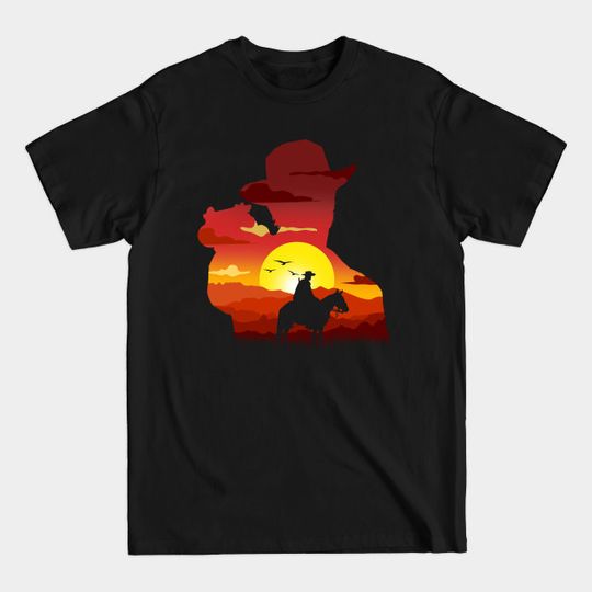 Discover Arthur Morgan SunSet Silhouette - Red Dead - T-Shirt