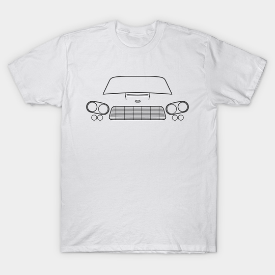 Discover Gordon Keeble 1960s classic British car black outline graphic - Gordon Keeble - T-Shirt