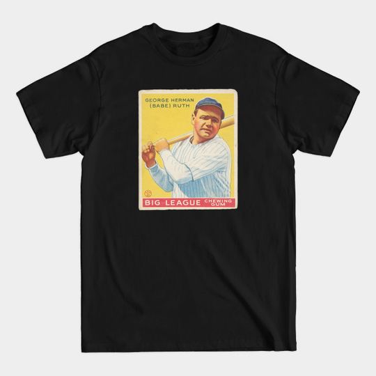 Discover Babe Ruth 1933 Goudey (Yellow) Baseball Card - Babe Ruth - T-Shirt