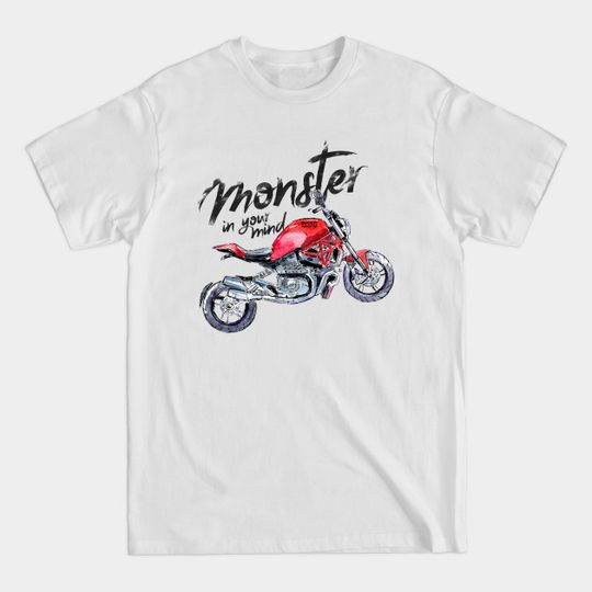 Discover Monster - Motorcycle - T-Shirt
