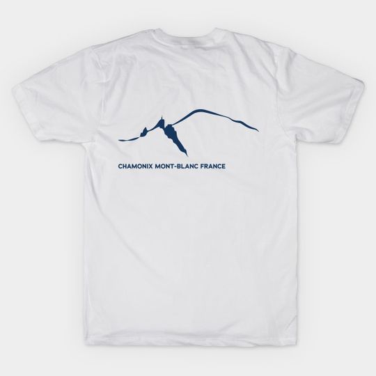 Discover Chamonix Mont Blanc And Aiguille Du Midi Leewarddesign - Chamonix - T-shirt