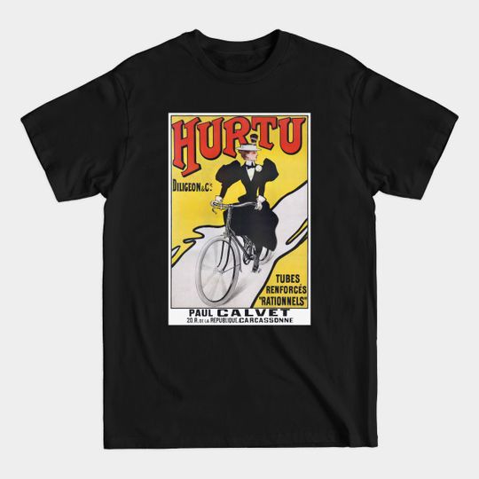 Discover Hurtu Bicycles France Vintage Wall Art 1900 - Vintage - T-Shirt