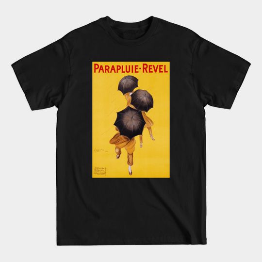 Discover Parapluie - Revel - Vintage French Umbrella Advertising Art - Vintage Advertisement - T-Shirt