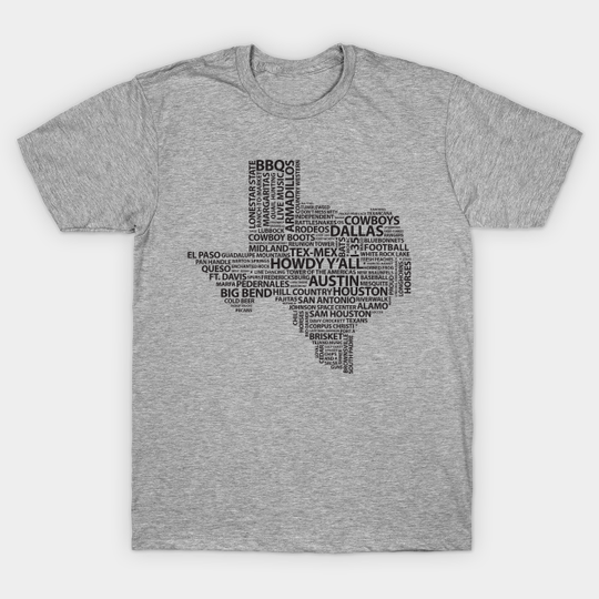 Discover Words of Texas - Texas - T-Shirt
